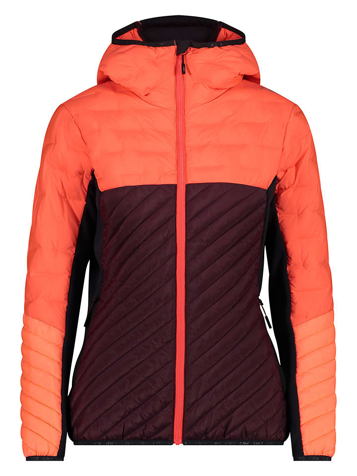 CMP Kurtka hybrydowa w kolorze pomarańczowo-bordowym rozmiar: 40