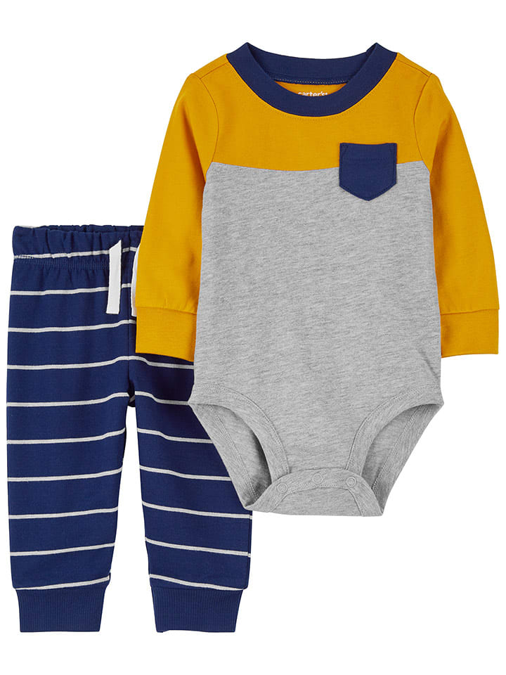 carter's 2-częściowy zestaw w kolorze szaro-granatowym rozmiar: 62