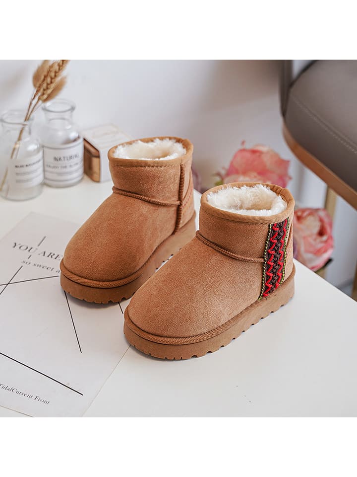 Rock & Joy Botki w kolorze jasnobrązowym rozmiar: 32