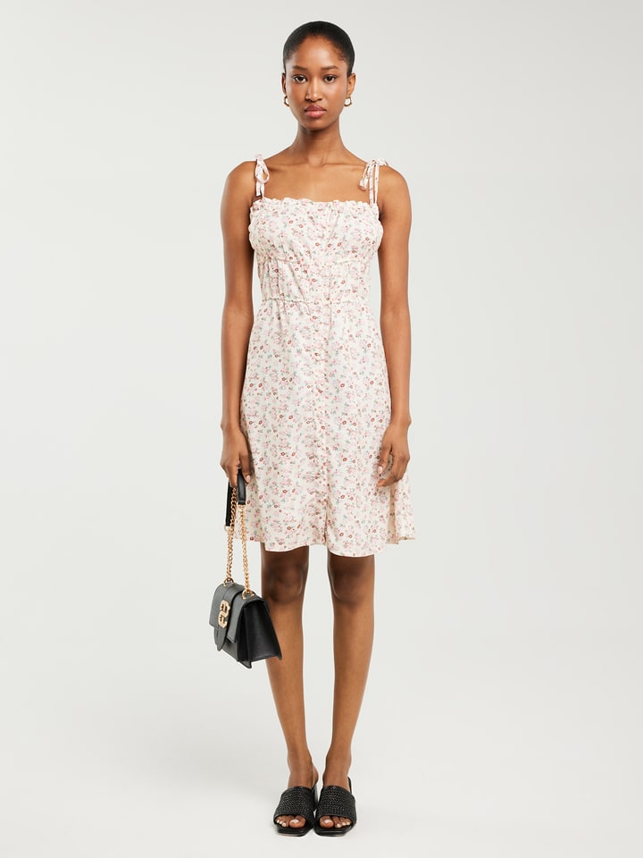 BIG STAR Sukienka w kolorze białym rozmiar: L