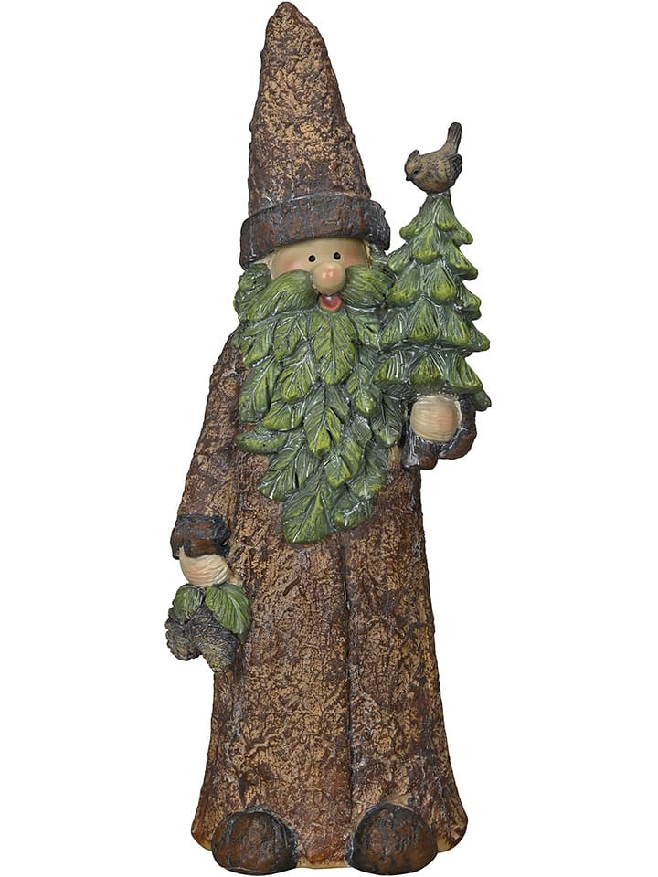POSIWIO Figurka dekoracyjna "Tree Gnome" w kolorze brązowym - 11,5 x 28,5 x 8 cm rozmiar: onesize