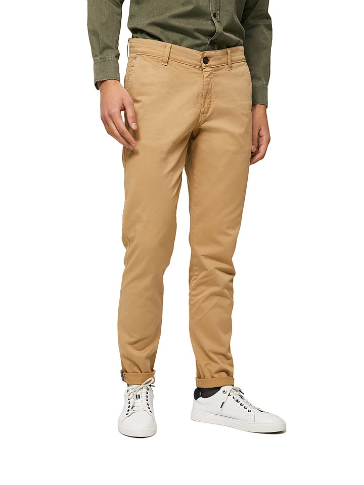 Spodnie chino w kolorze beżowym