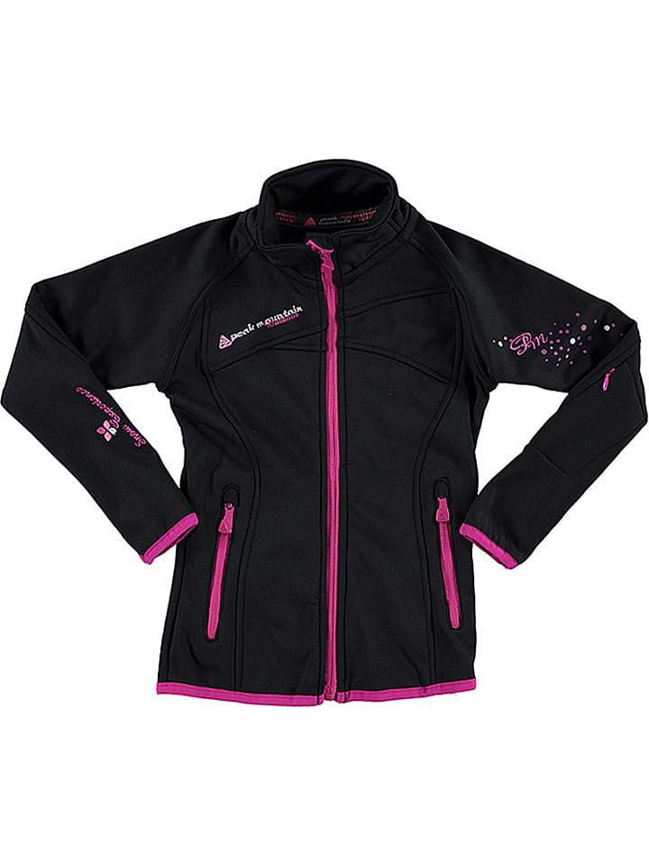 Peak Mountain Kurtka softshellowa w kolorze czarno-różowym rozmiar: 152