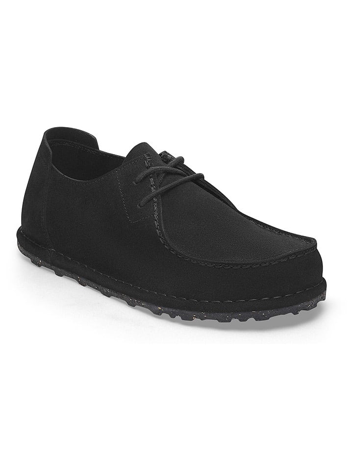 Birkenstock Skórzane trzewiki "Utti Lace" w kolorze czarnym rozmiar: 37