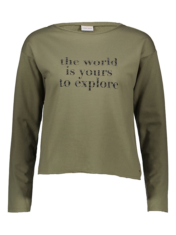 LASCANA Koszulka "Summer Shades" w kolorze khaki rozmiar: 44