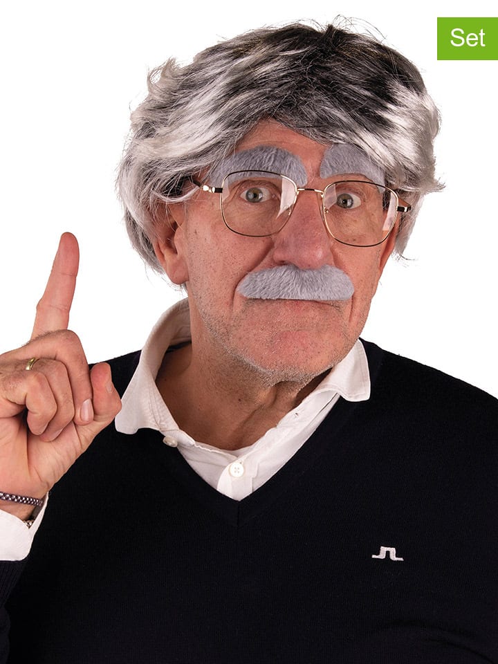 Party x People 4-częściowy zestaw dziadka w kolorze szarym rozmiar: onesize