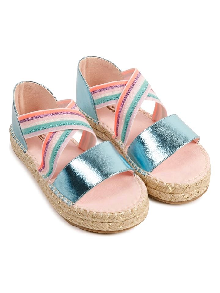 Sandały w kolorze błękitnym