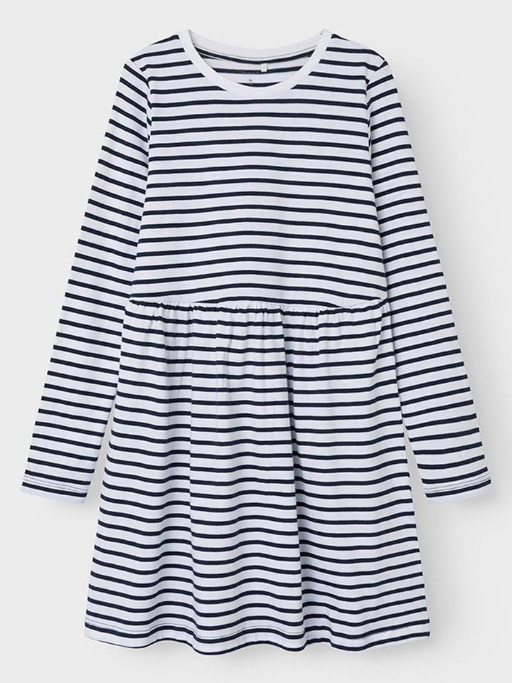 name it Sukienka "Tallis" w kolorze granatowo-białym rozmiar: 134
