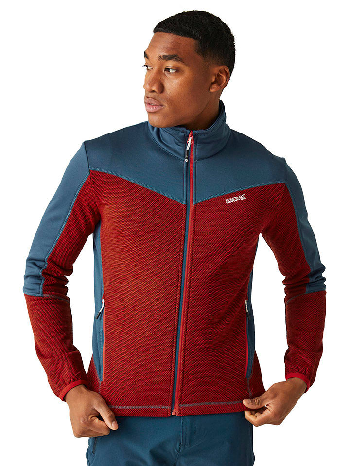 Regatta Kurtka polarowa "Highton IV" w kolorze czerwono-niebieskim rozmiar: XXL