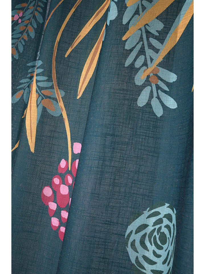 STOF France Zasłona "Uniola" w kolorze ciemnozielonym ze wzorem - 260 x 140 cm rozmiar: onesize