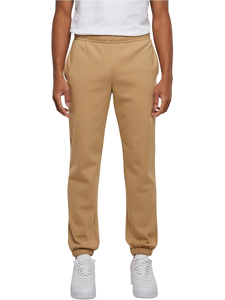 Urban Classics Spodnie dresowe w kolorze beżowym rozmiar: XL