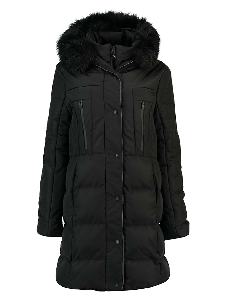 Płaszcz zimowy "Diaz" w kolorze czarnym