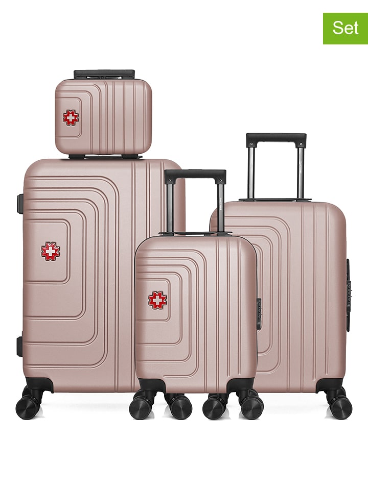 SWISS KOPPER 4-częściowy zestaw "Rüti" w kolorze jasnoróżowym rozmiar: onesize