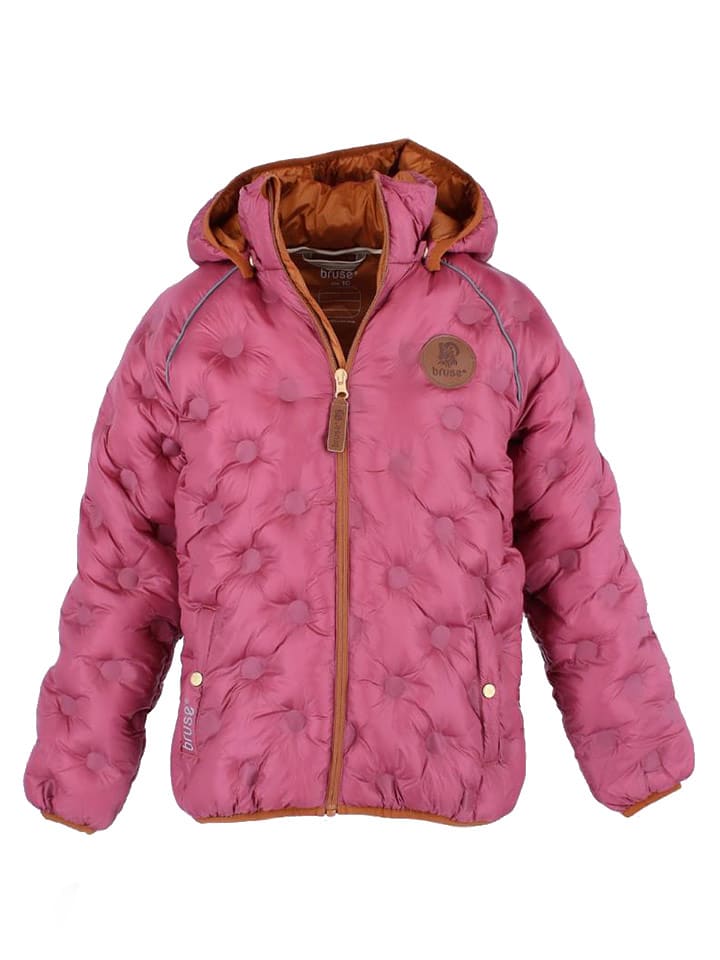 Kurtka funkcyjna "Bruse Løv" w kolorze różowym