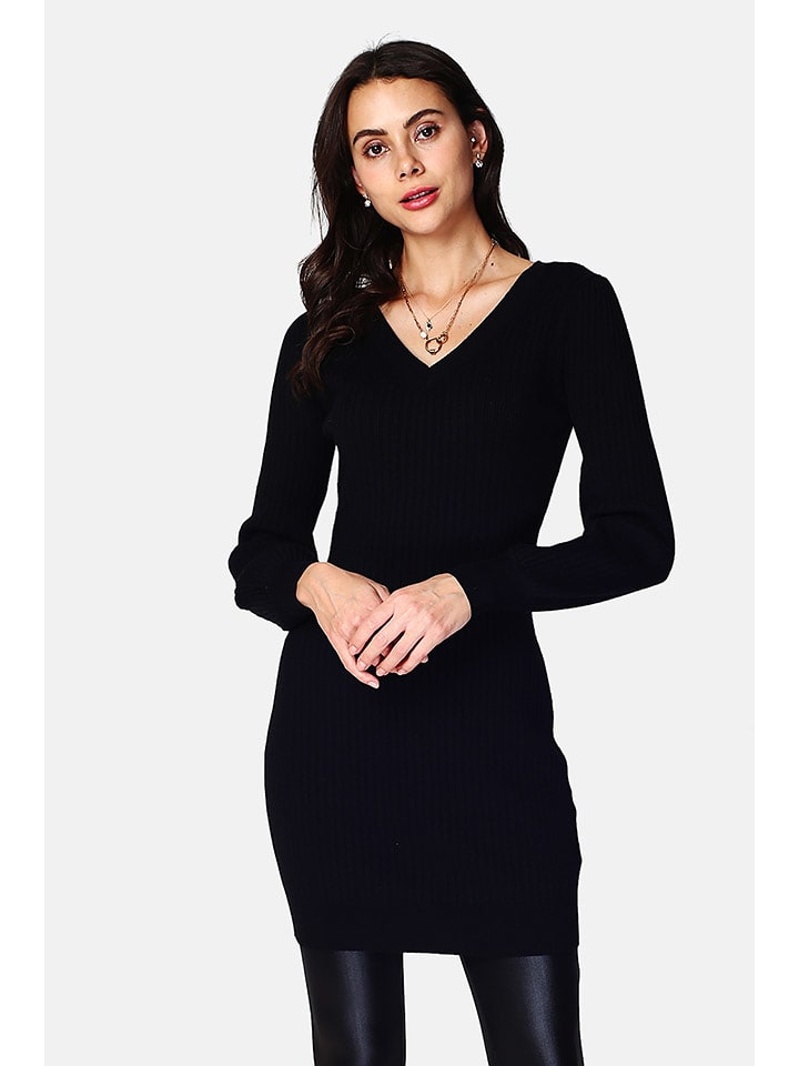 C& Jo Sukienka dzianinowa w kolorze czarnym rozmiar: 42