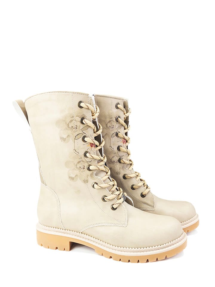 Botki w kolorze beżowym