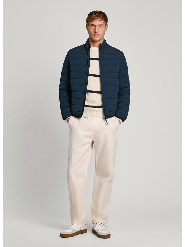 Pepe Jeans Kurtka pikowana "Tomi" w kolorze granatowym rozmiar: XS