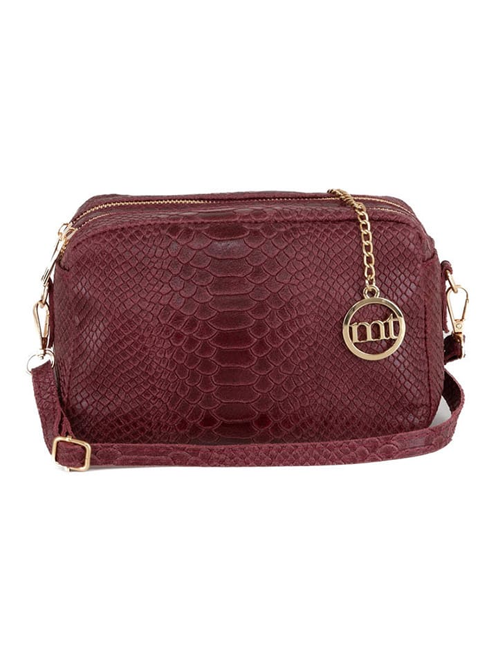 Mia Tomazzi Skórzana torebka "Ortles" w kolorze brązowym - 21 x 14 x 8 cm rozmiar: onesize