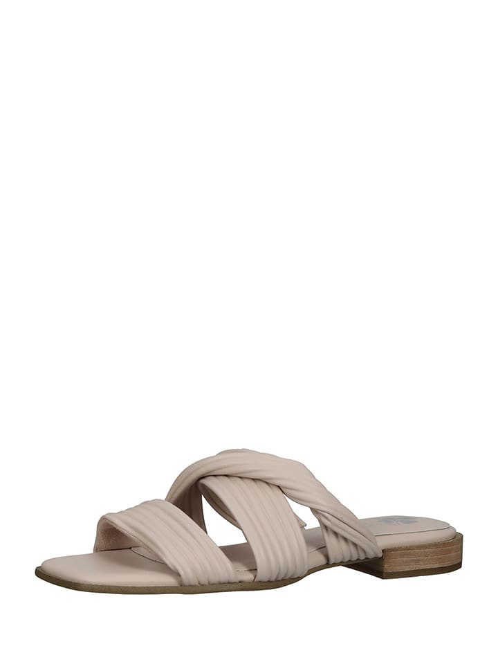 Marco Tozzi Klapki w kolorze beżowym rozmiar: 40