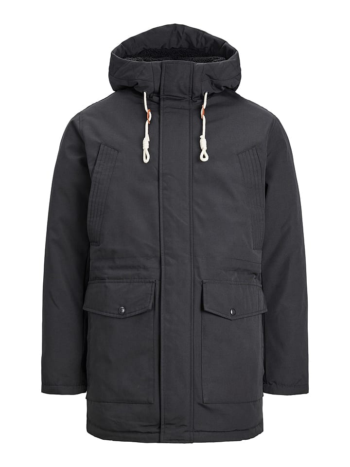 Jack & Jones Parka "Mash" w kolorze antracytowym rozmiar: M