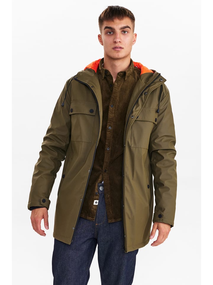 Anerkjendt Kurtka przeciwdeszczowa "Thomas" w kolorze khaki rozmiar: S