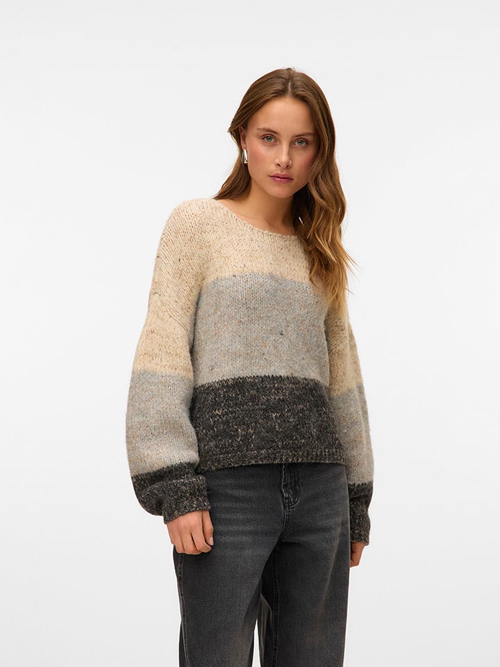 Vero Moda Sweter w kolorze beżowym rozmiar: S