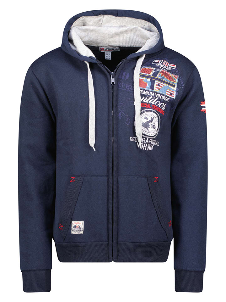 Geographical Norway Bluza "Gotham" w kolorze granatowym rozmiar: XL