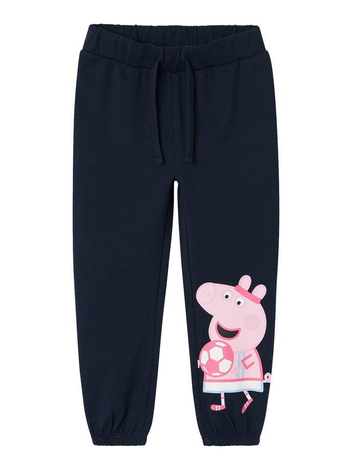name it Spodnie dresowe "Memma" w kolorze granatowym rozmiar: 98