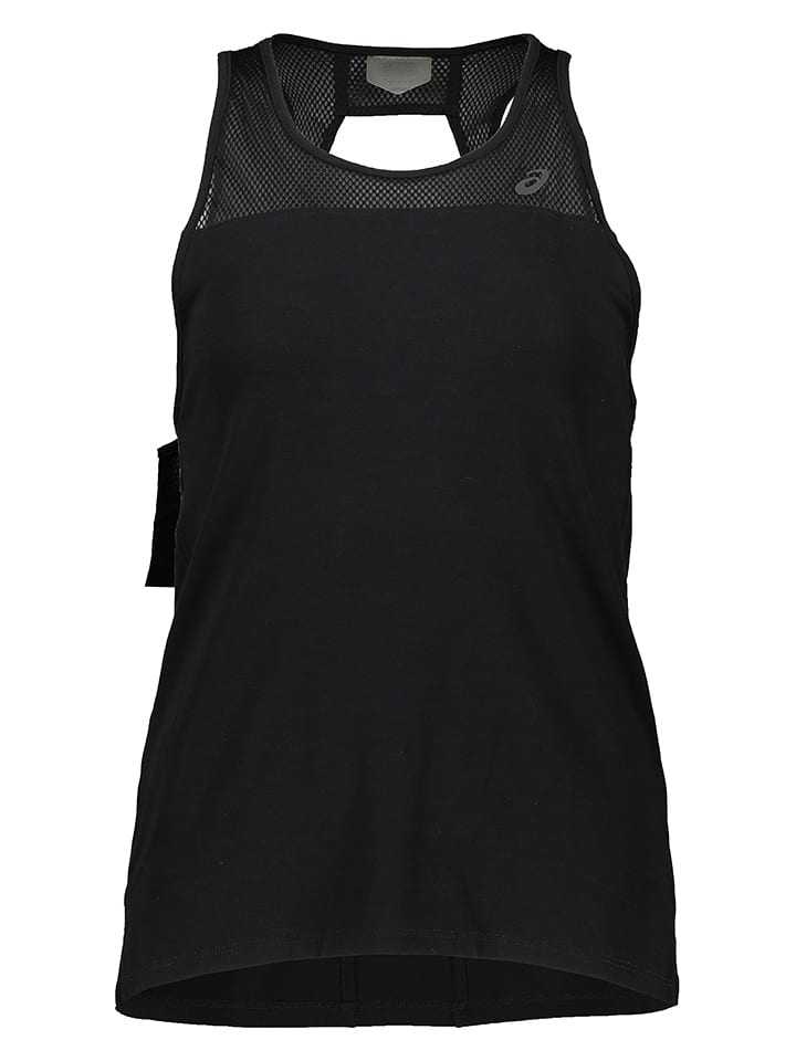 asics Top sportowy w kolorze czarnym rozmiar: L