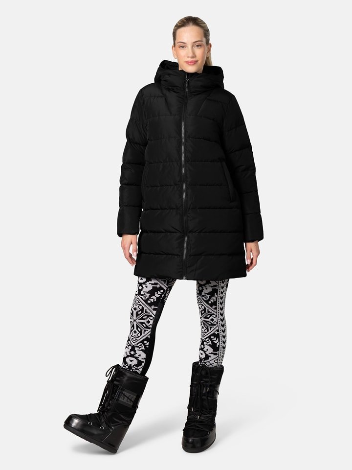 KARI TRAA Płaszcz pikowany "Linn" w kolorze czarnym rozmiar: L