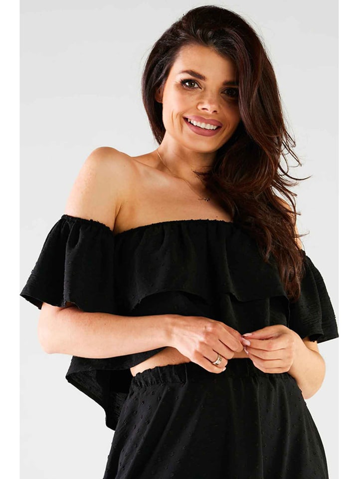 Awama Bluzka w kolorze czarnym rozmiar: L/XL