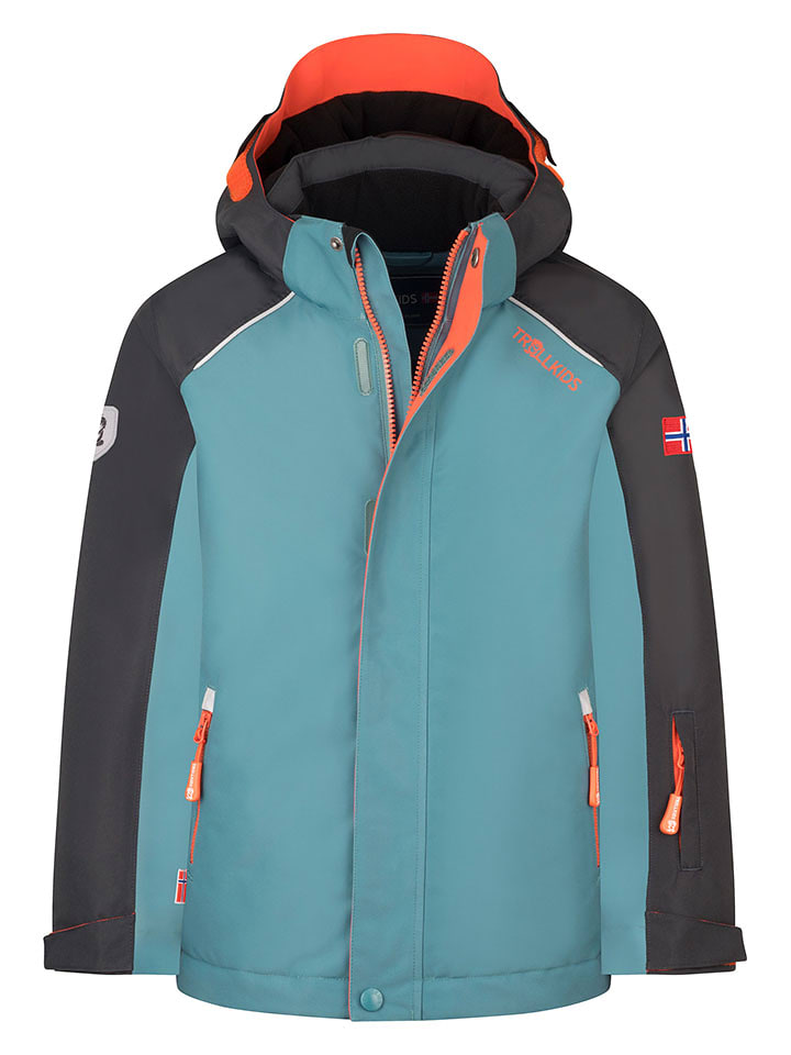 Trollkids Kurtka narciarska "Holmenkollen" w kolorze turkusowym rozmiar: 92
