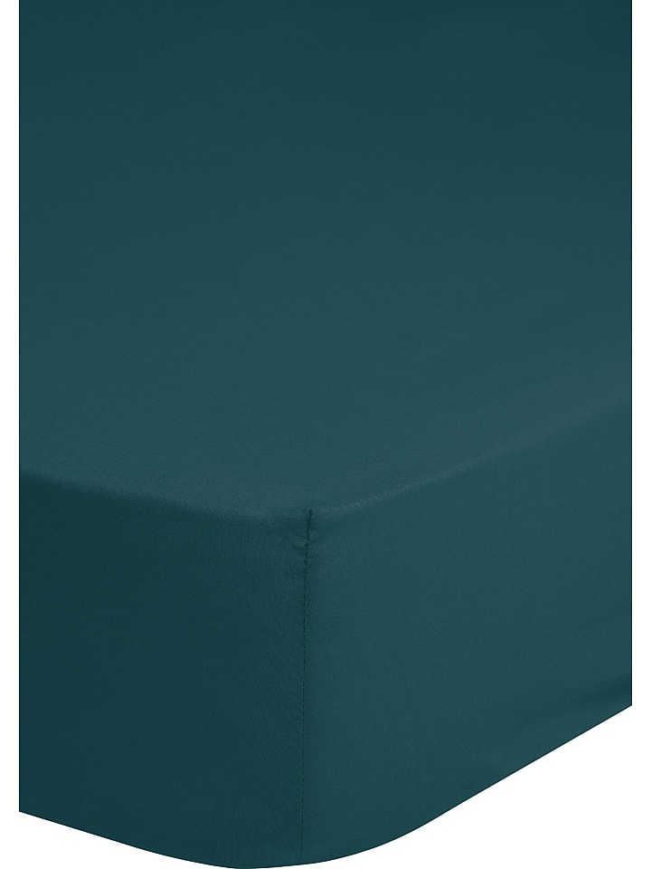 Good Morning Dżersejowe prześcieradło w kolorze morskim na gumce rozmiar: 80/90/100x200 cm