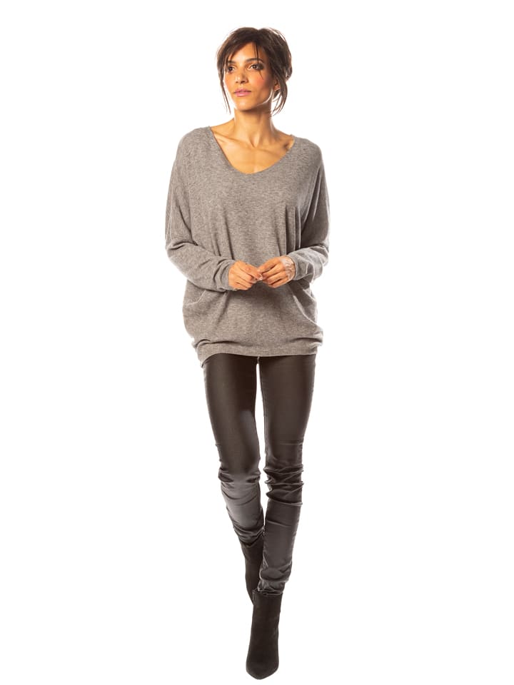 So Cachemire Sweter "Shendell" w kolorze szarym rozmiar: XL