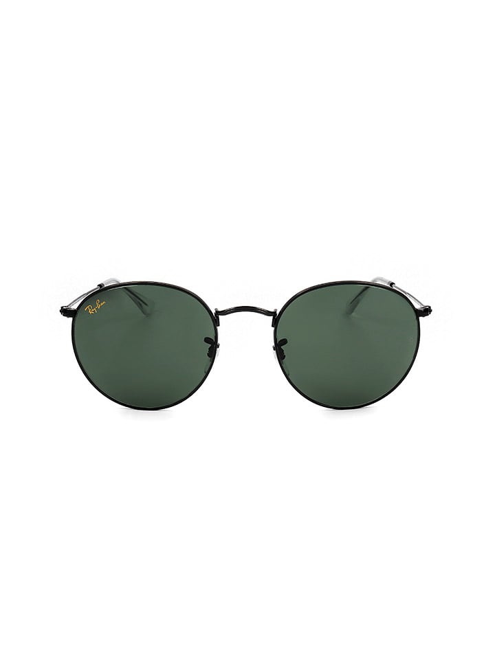 Ray Ban Okulary przeciwsłoneczne unisex w kolorze czarno-zielonym rozmiar: 53