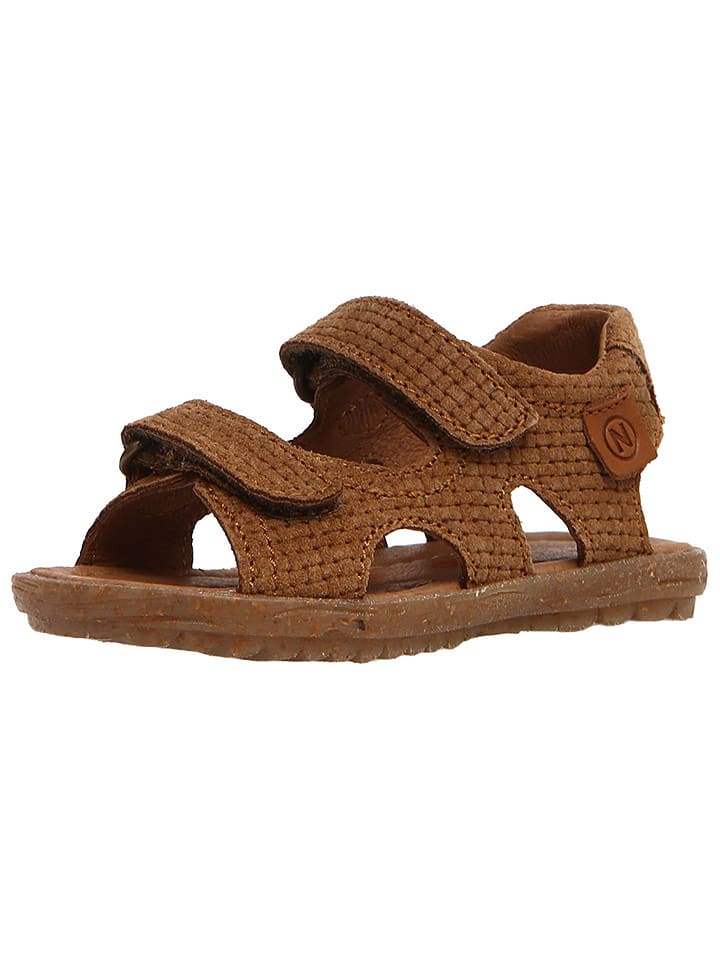 Naturino Skórzane sandały "Sky" w kolorze brązowym rozmiar: 28