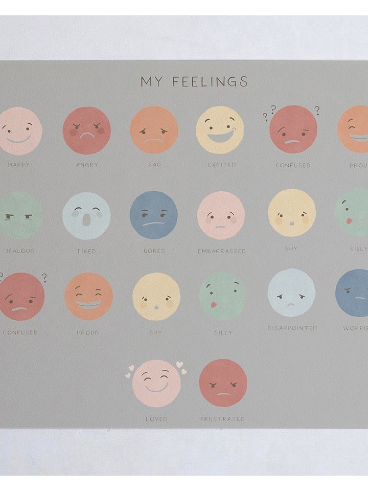 Podkładka "Feelings" ze wzorem na biurko - 55 x 35 cm