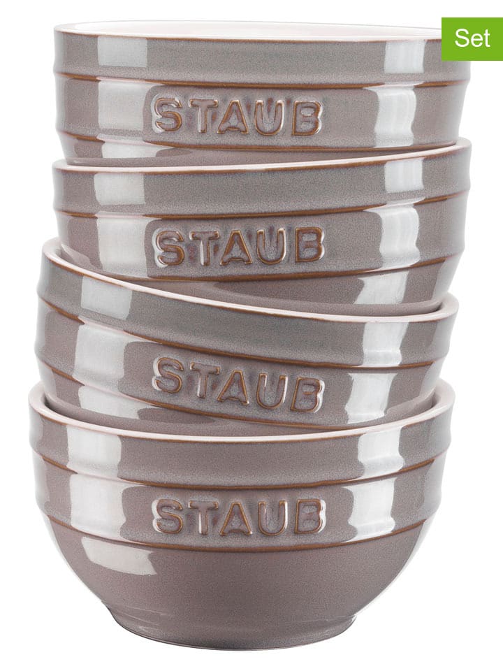 Zwilling Miski (4 szt.) "Staub" w kolorze szarym - Ø 14 cm rozmiar: onesize