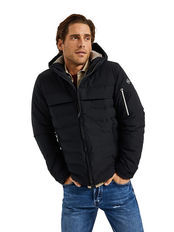 Kurtka pikowana w kolorze czarnym