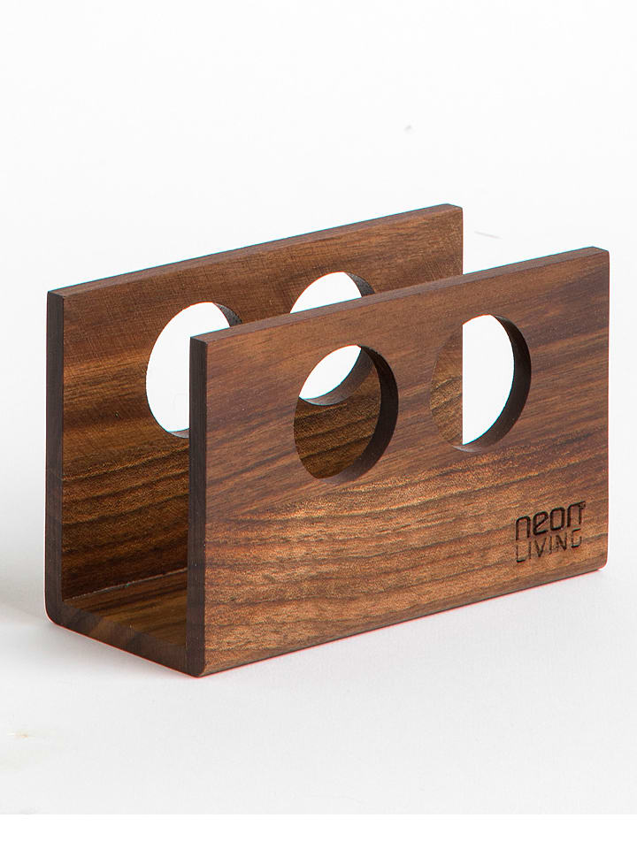 Neon Living Serwetnik w kolorze ciemnobrązowym - 12 x 7,5 x 5,5 cm rozmiar: onesize