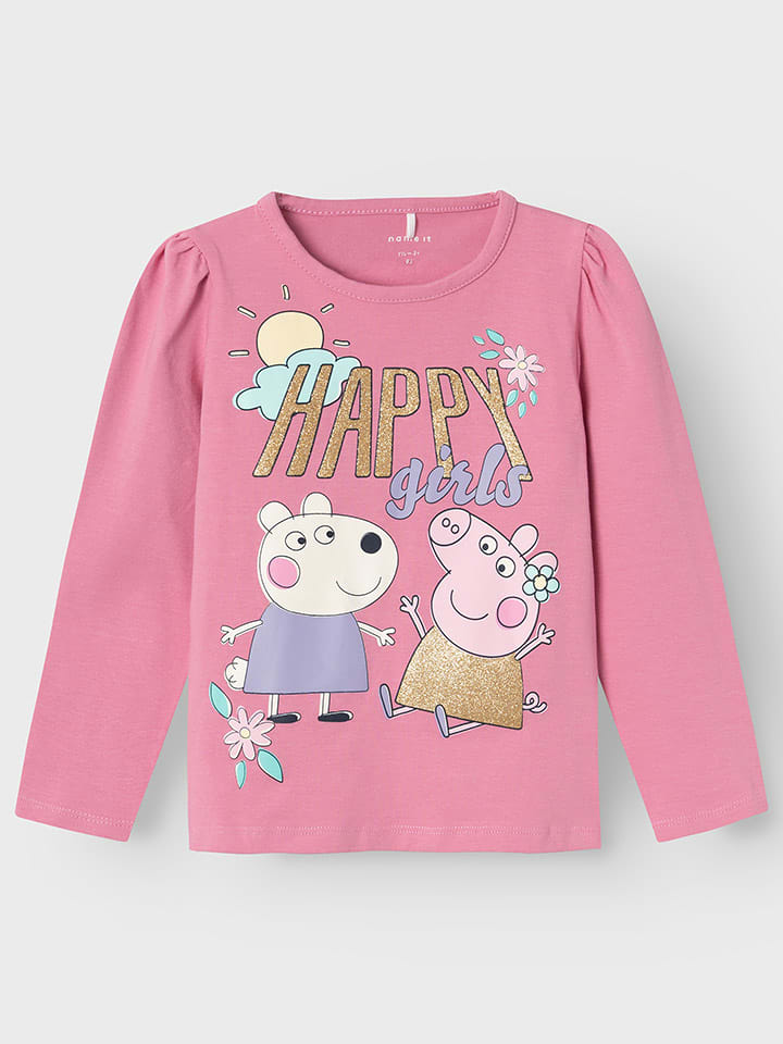 name it Koszulka "Dina" w kolorze jasnoróżowym rozmiar: 104