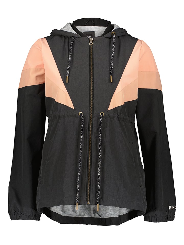 Rip Curl Kurtka przejściowa w kolorze czarno-brzoskwiniowym rozmiar: M