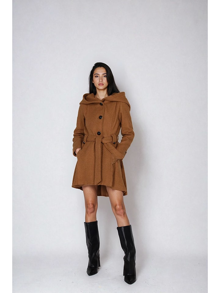 Steve Madden Płaszcz przejściowy w kolorze jasnobrązowym rozmiar: XL