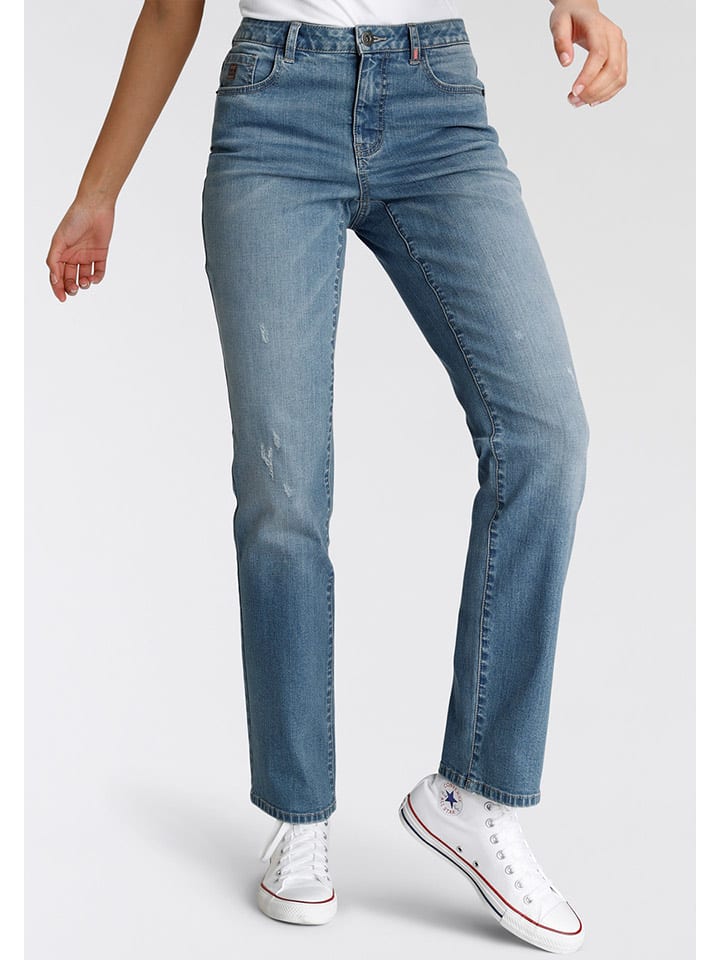 alife and kickin Dżinsy "Aileen" - Regular fit - w kolorze niebieskim rozmiar: W30/L32