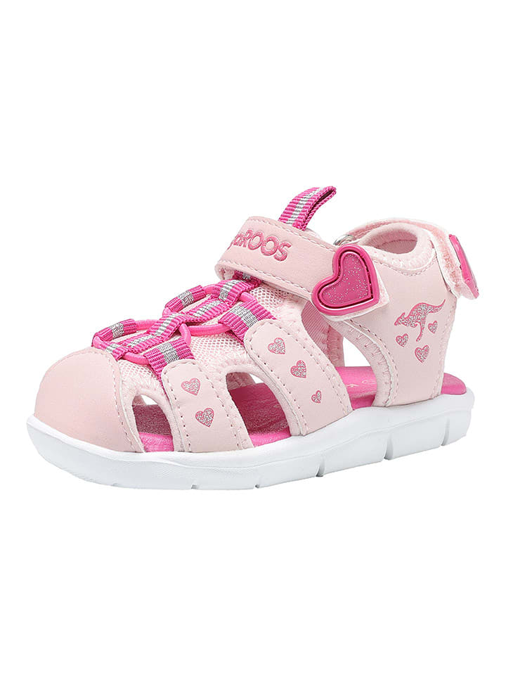 Kangaroos Półsandały w kolorze jasnoróżowym rozmiar: 28