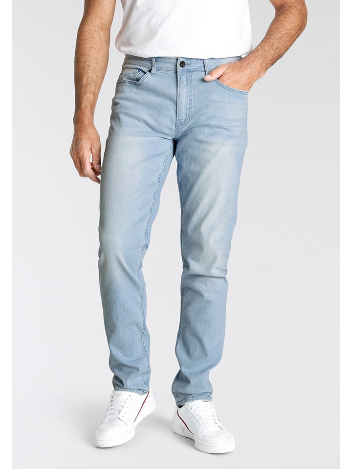 H.I.S Dżinsy "Flush" - Comfort fit - w kolorze błękitnym rozmiar: W34/L34