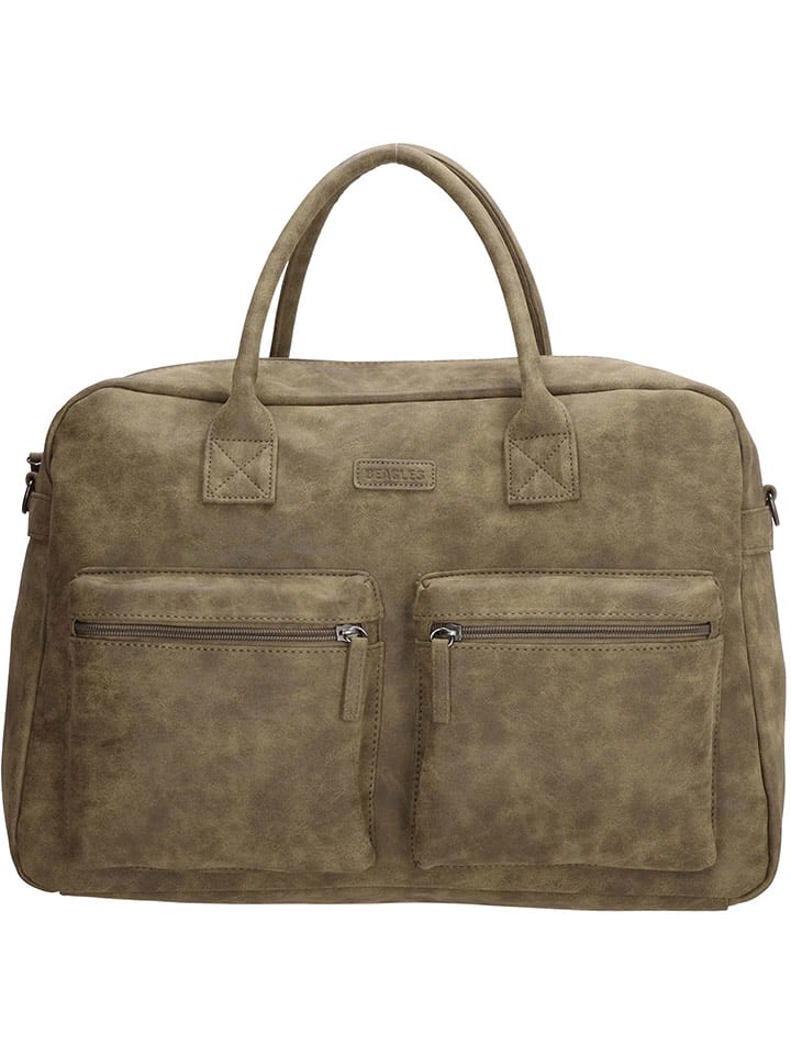 Beagles Torebka "Gandia" w kolorze khaki - 42 x 28 x 14 cm rozmiar: onesize