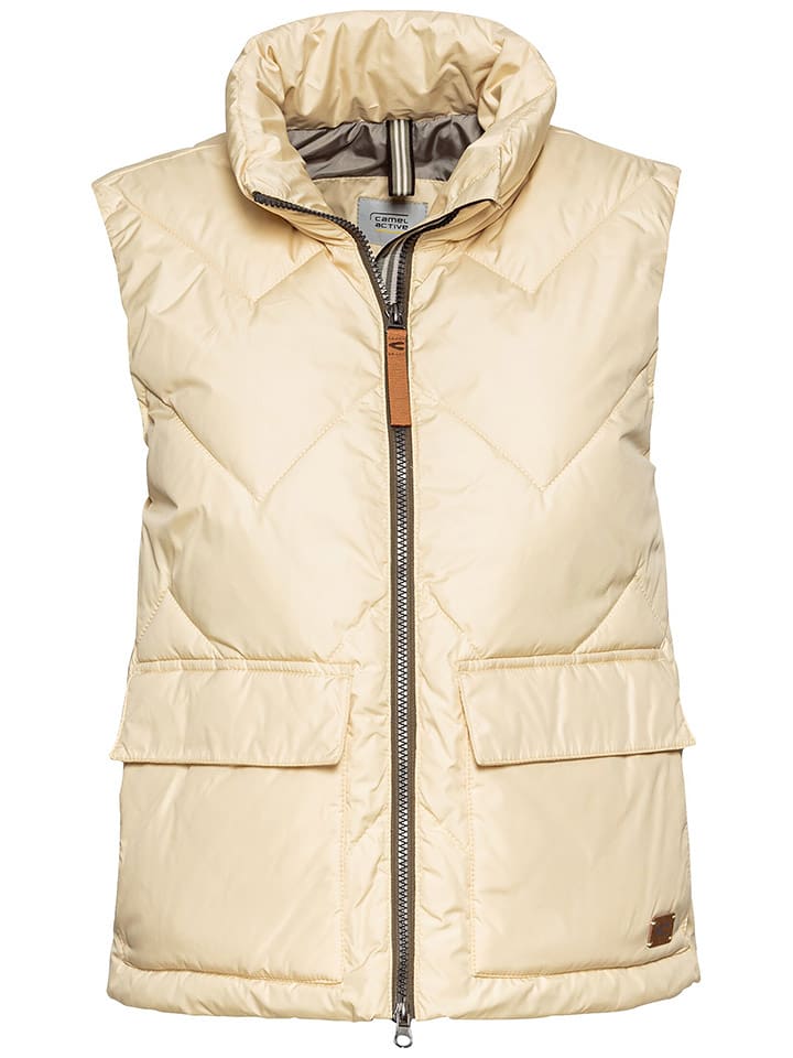 Camel Active Kamizelka pikowana w kolorze żółtym rozmiar: 44