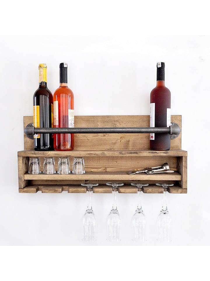 Scandinavia Concept Regał ścienny w kolorze brązowym - 60 x 28 x 11 cm rozmiar: onesize