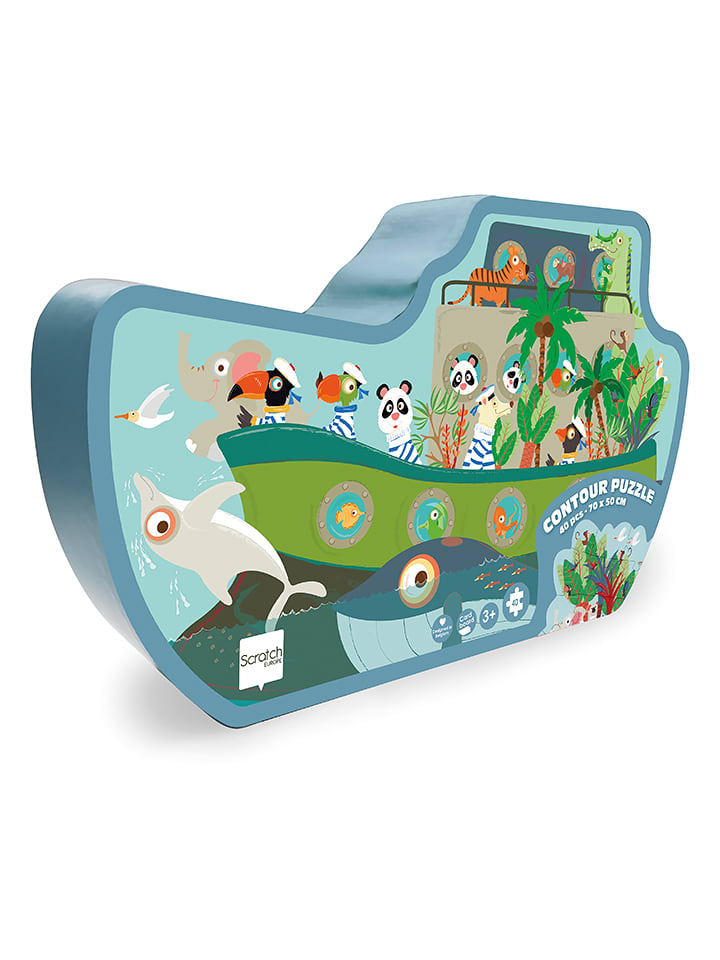 Scratch 40-częściowe puzzle - 3+ rozmiar: onesize